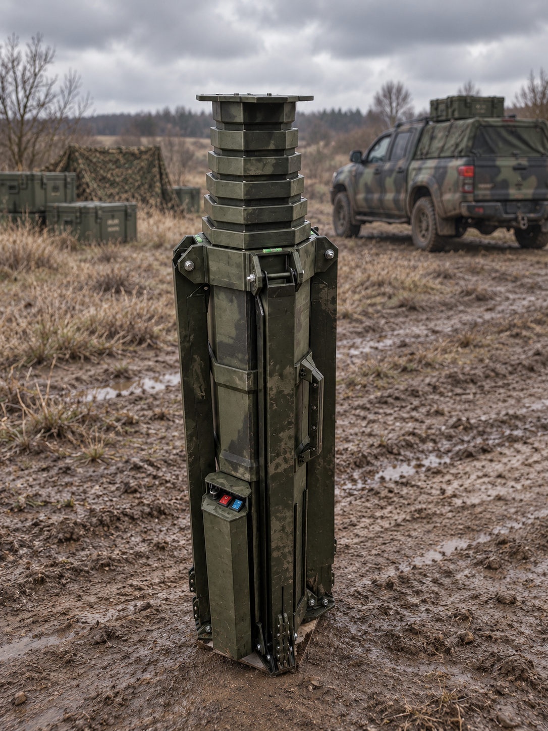 HELIXON w konfiguracji transportowej, złożony